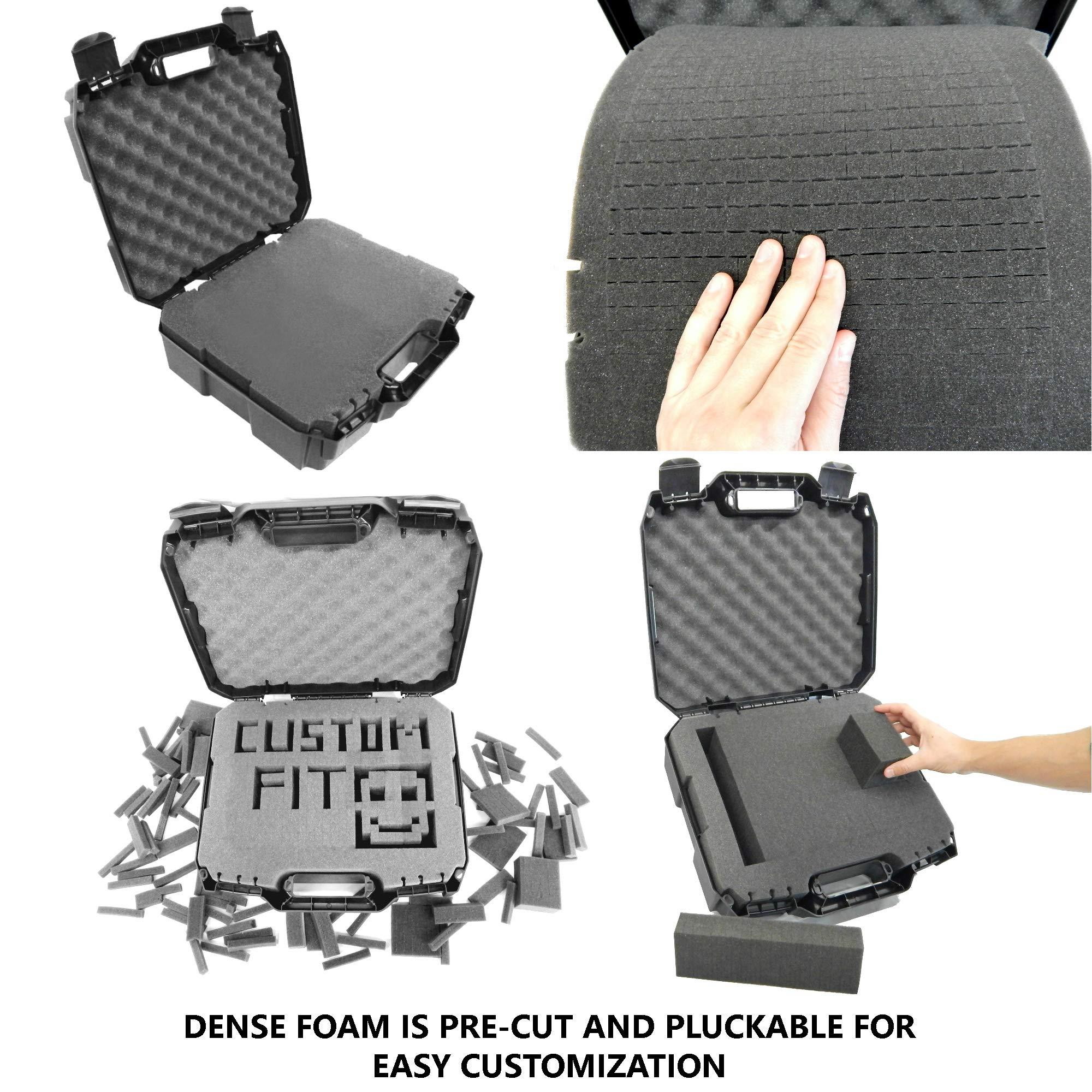 Casematix Video Projector Hard Case with Dense Foam Compatible with Epson VS240 , VS345 , VS340 , EX3260 , EX7260 , EX3240 , EX3220 , EX7240 , EX7235 , EX7230  3lcd, Xga, Svga and 3d Projectors