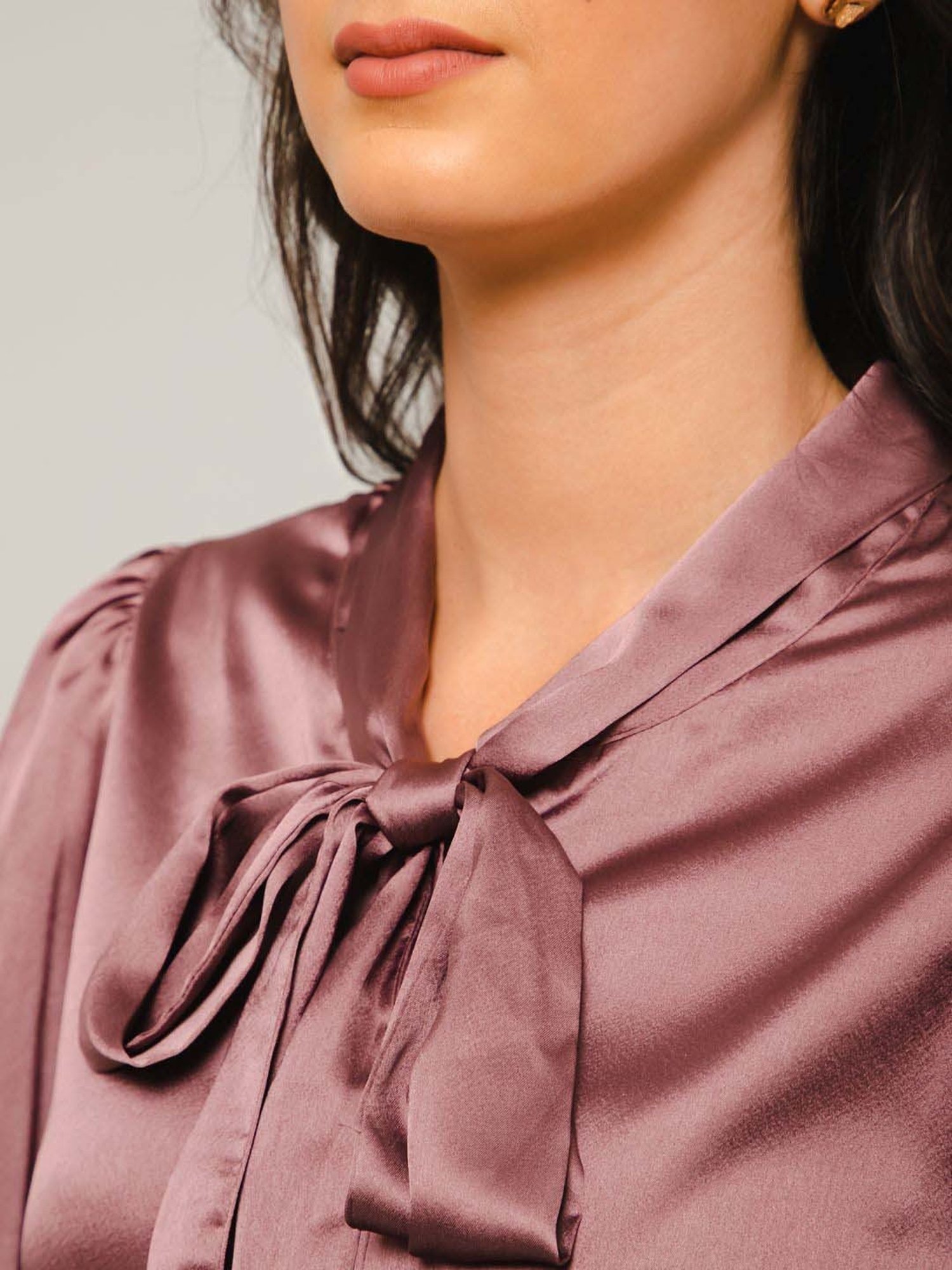 PURYS Purple Regular Fit Top