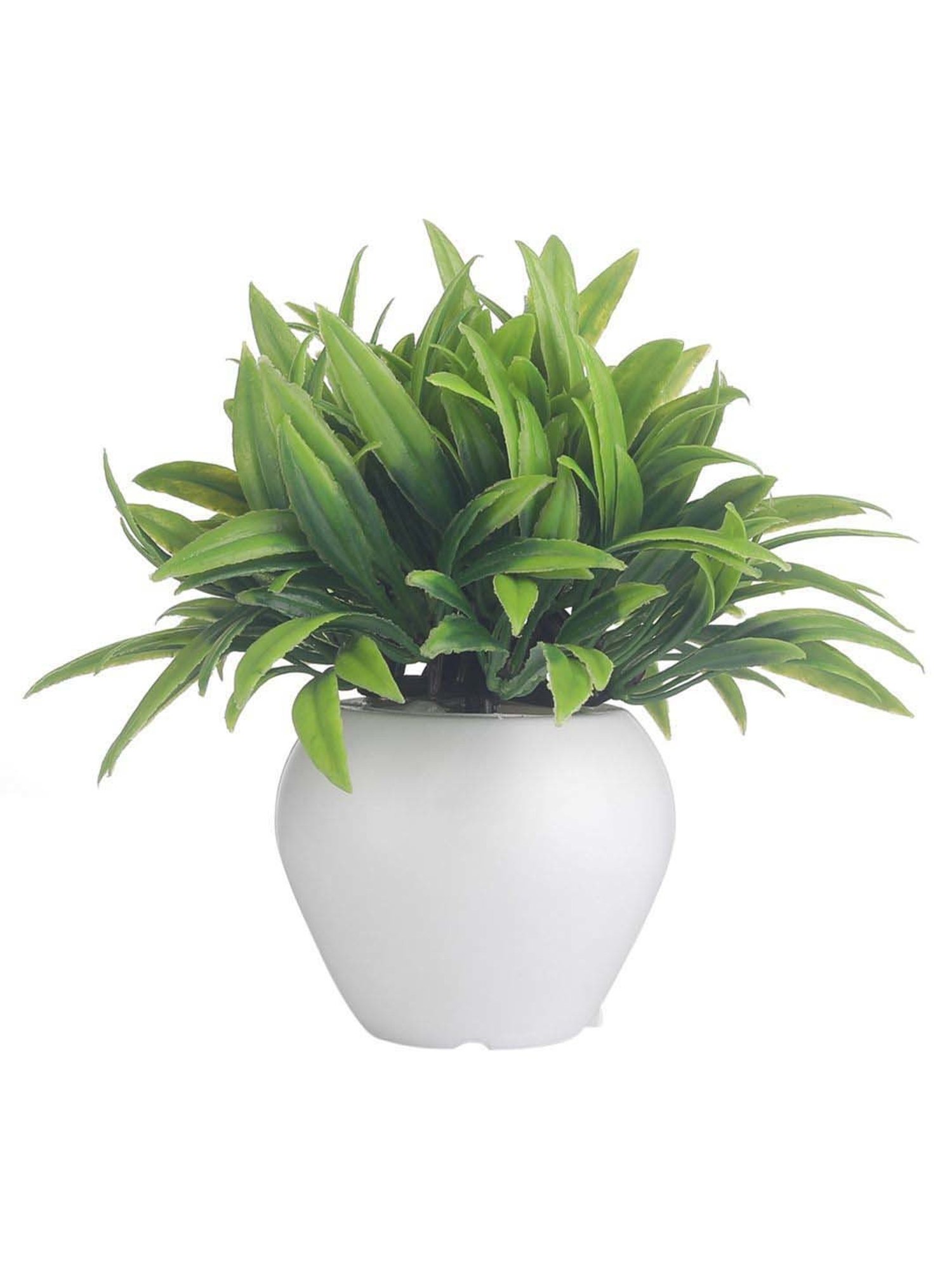 Foliyaj Multicolor Plastic Artificial Mini Plants - Set of 3