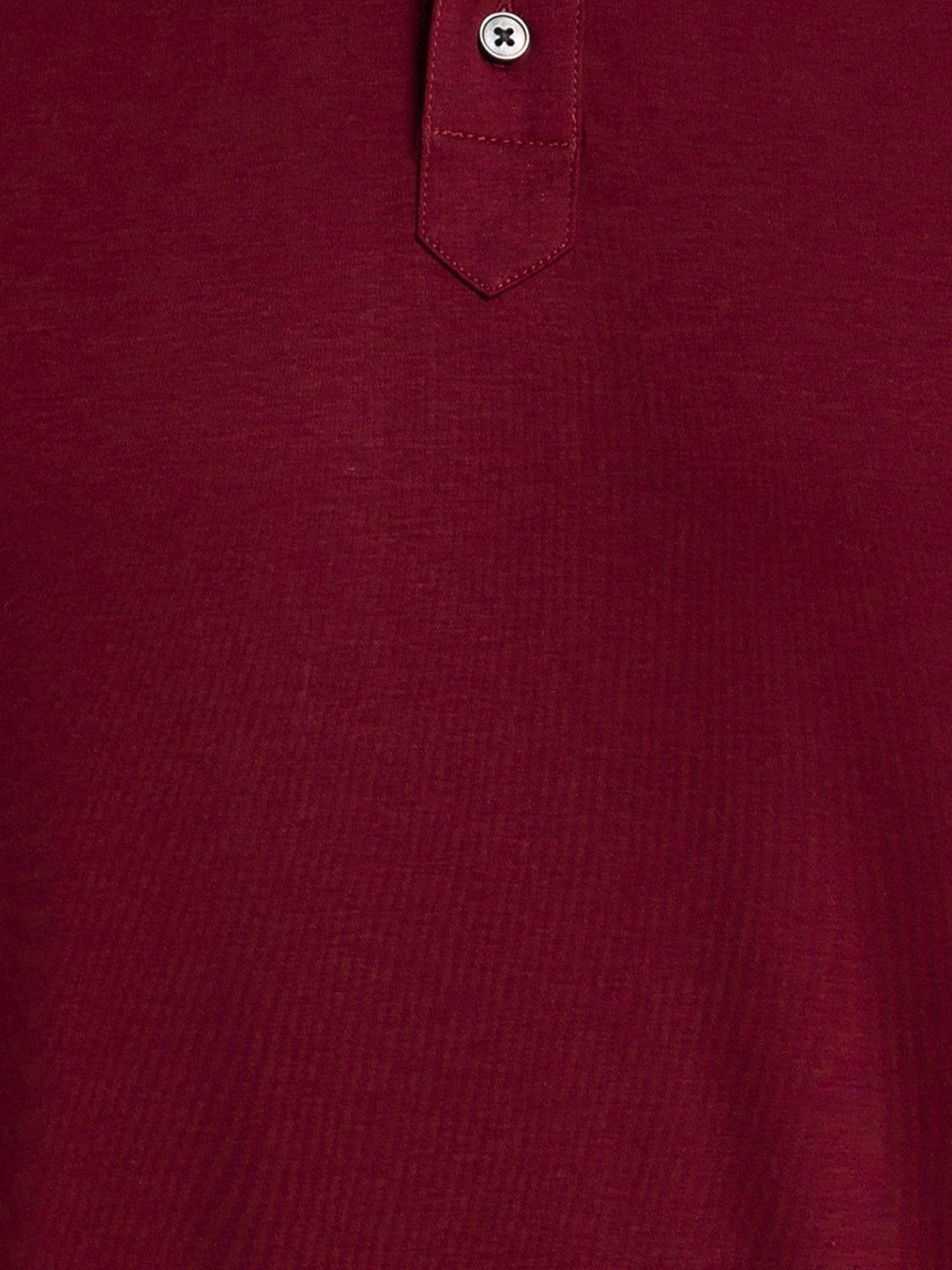 Raymond Maroon Cotton Contemporary Fit Polo T-Shirt