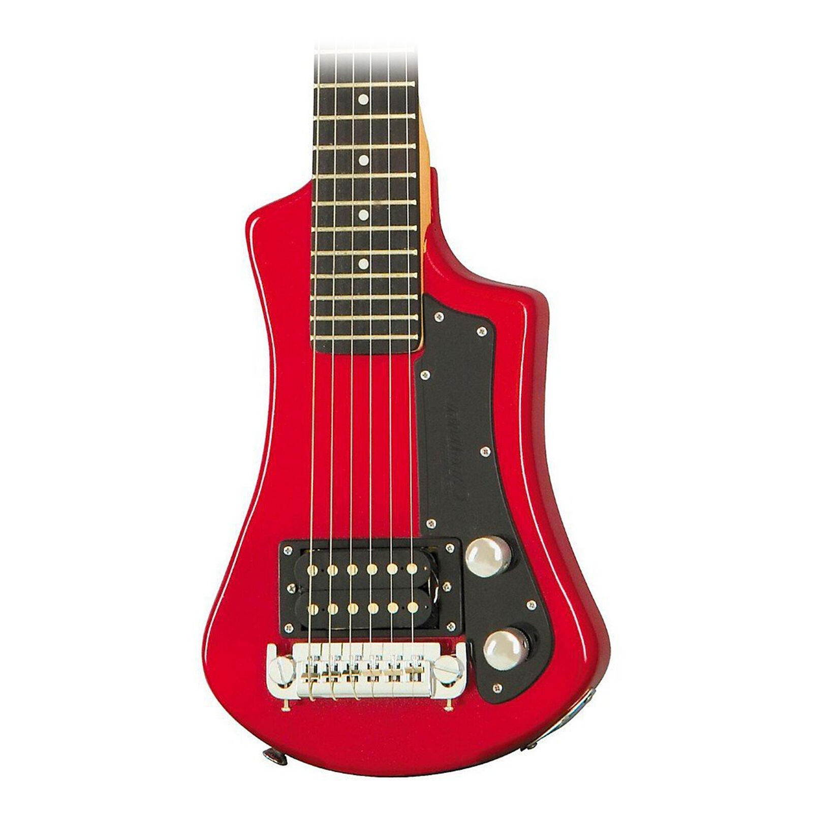 Hofner Shorty Electric Travel Guitar Red