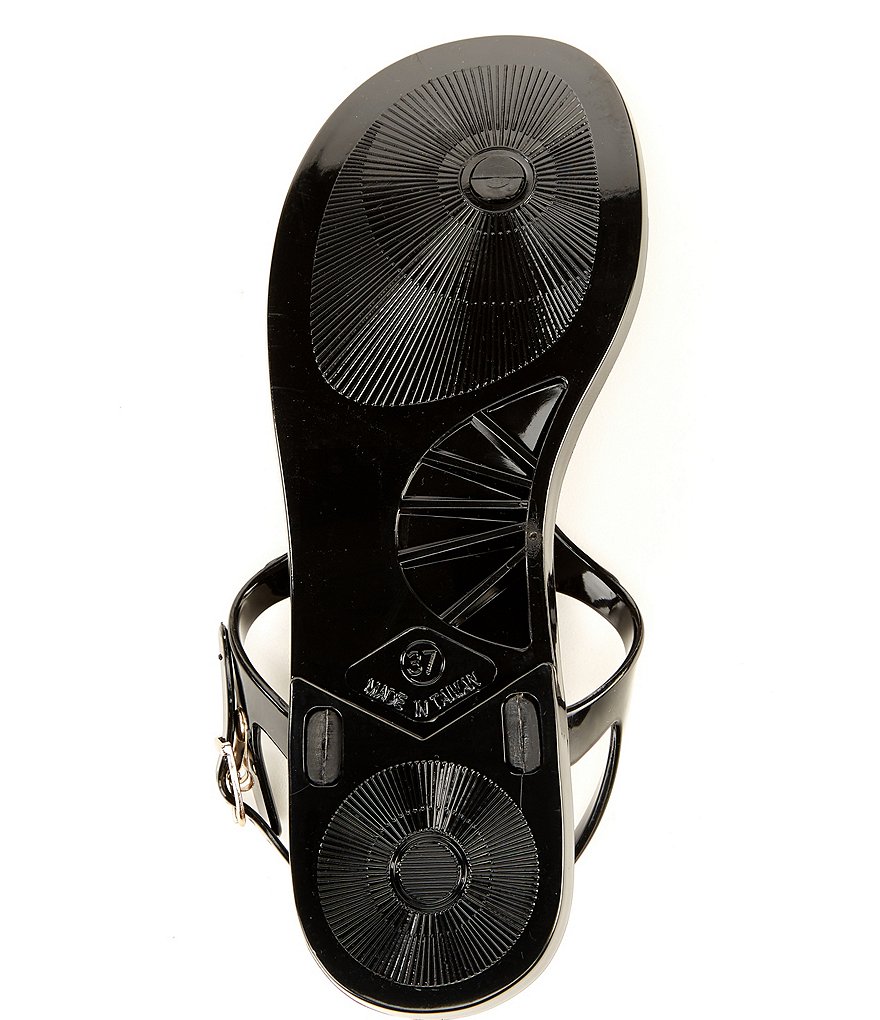 Kurt Geiger London Maddison Ornament Detail Jelly Flat Sandals