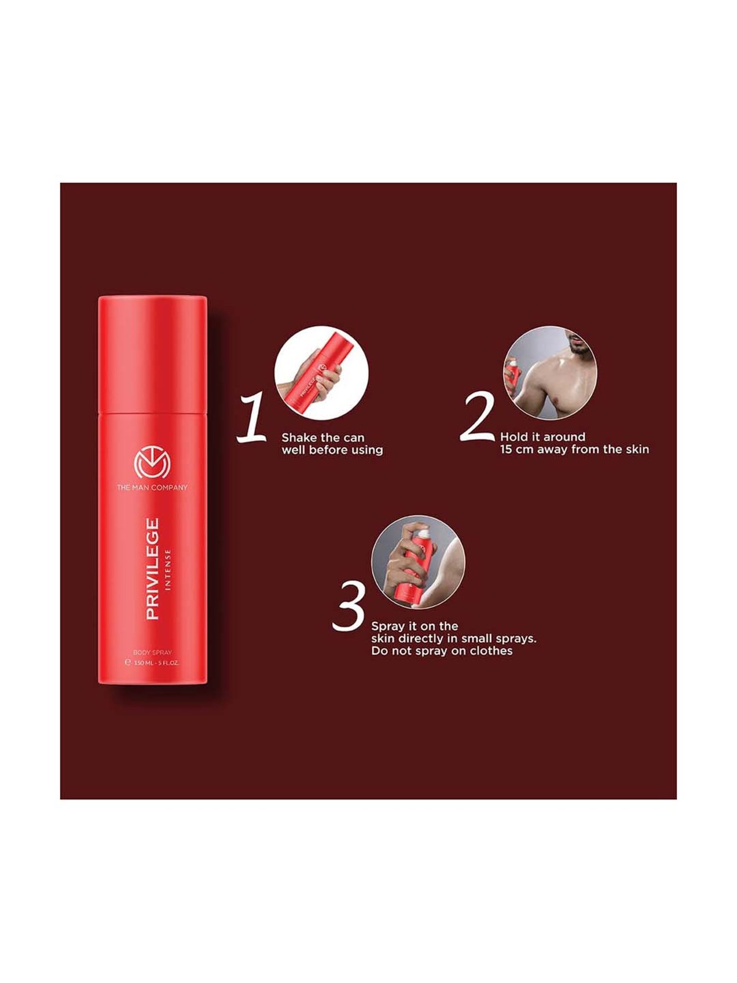 The Man Company Privilege Deodorants for Men - Active, Bold & Intense Everyday Use Deo s Combo Pack