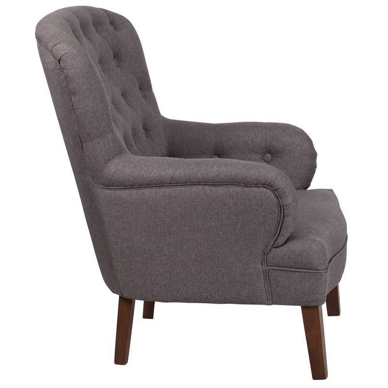 Hercules Arkley Tufted Armchair Gray - Riverstone Furniture