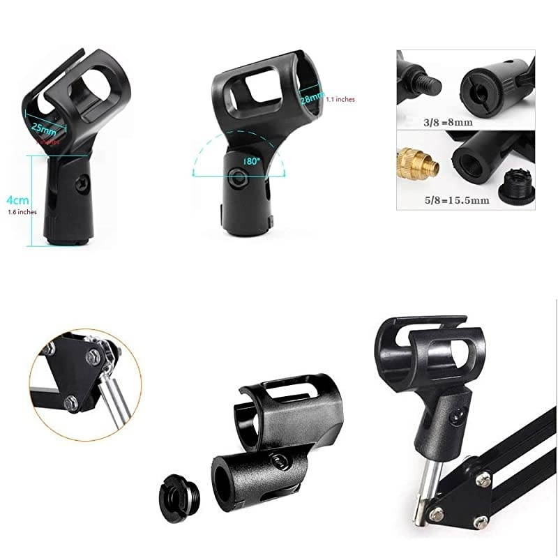Wall Mount Suspension Mic Stand Clip for Blue Yeti SnowballRadio Broadcasting VoiceOver Sound StagesTV StationsYoutube