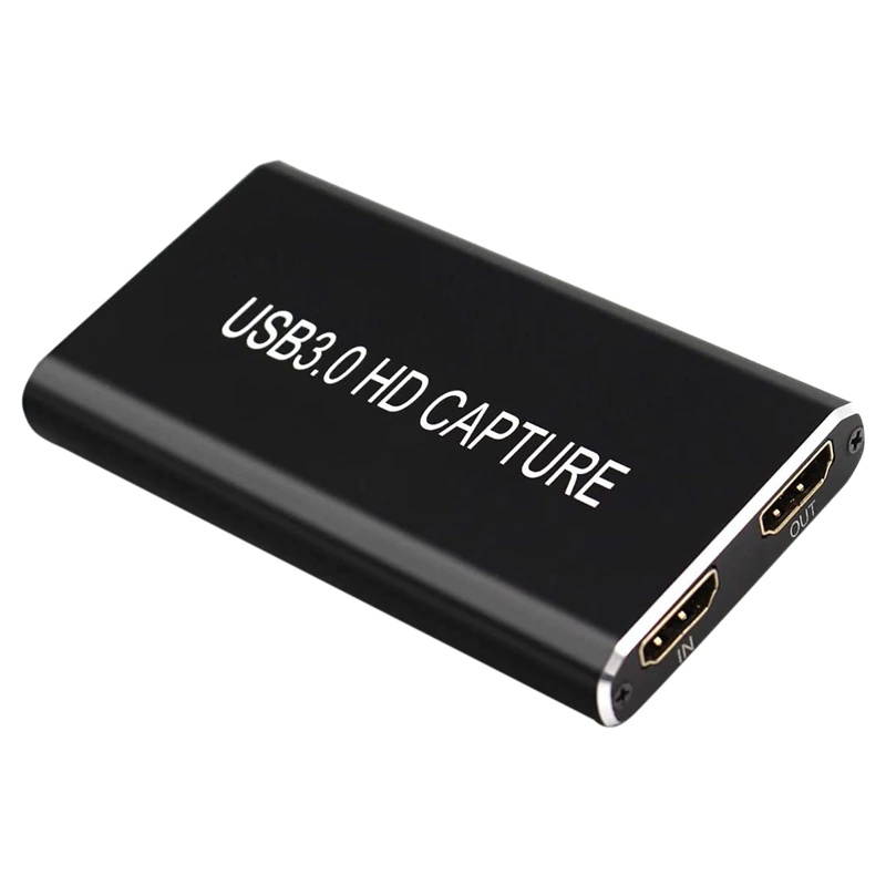 Lejiahong HDMI to USB C USB3.0 Video Capture Type-C Capture Device with 3.5mm o for Windows/Linux/Mac STB Game Recording
