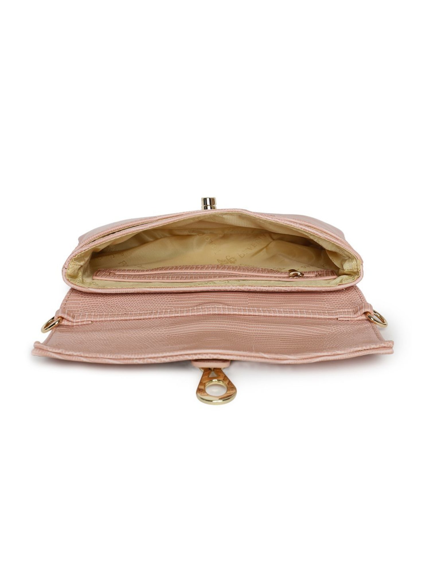 Beverly Hills Polo Club Pink Animal Effect Small Cross Body Bag