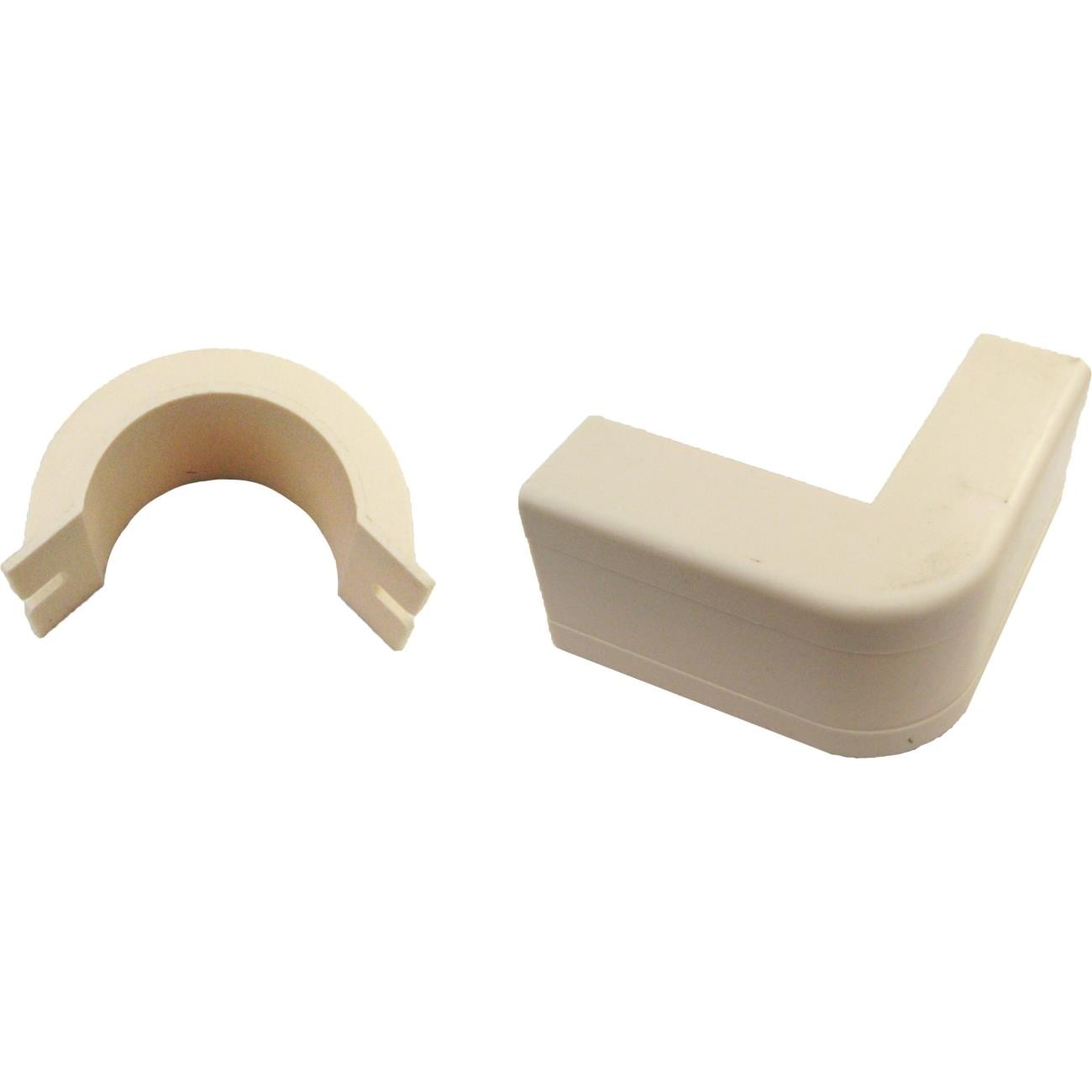1.25 inch Surface Mount Cable Raceway, Ivory, Outside Elbow, 90 Degree