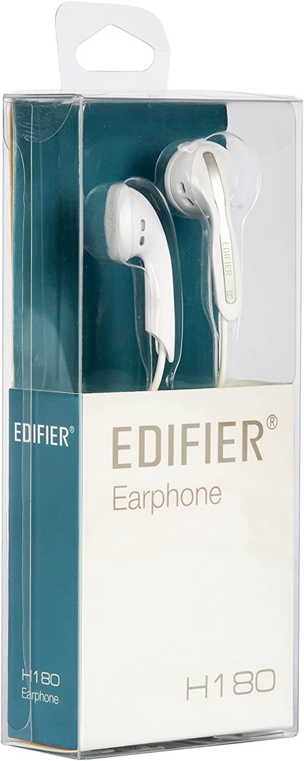 Edifier H180 Hi-Fi Stereo Earbuds Headphone - Classic Earbud Style Headphones - Black