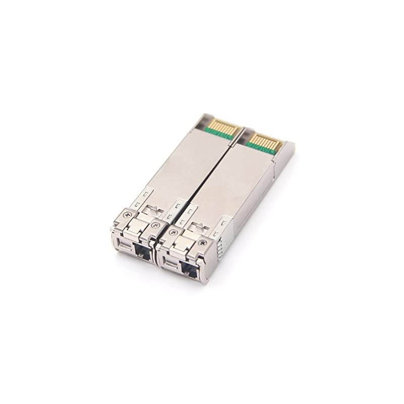 Pir of 10Gbse SFP+ Bidi Trnsceiver Module for Ubiquiti, 10-20km,