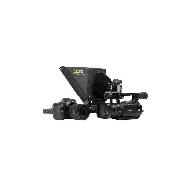 ikan pt1200 pt1200 12" portable teleprompter kit black