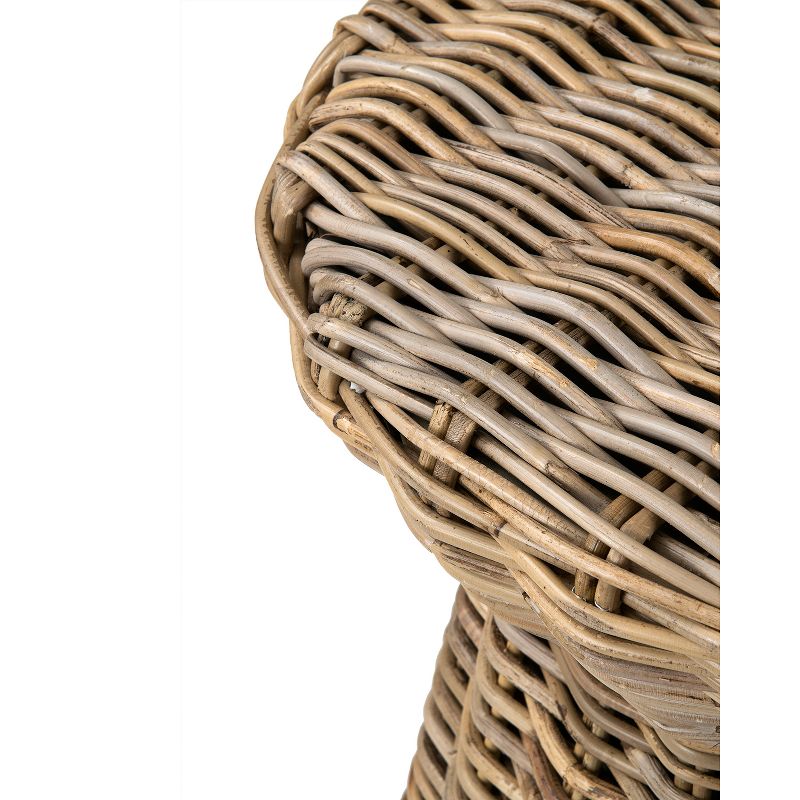 Akiman Rattan Accent Table Brown - East At Main