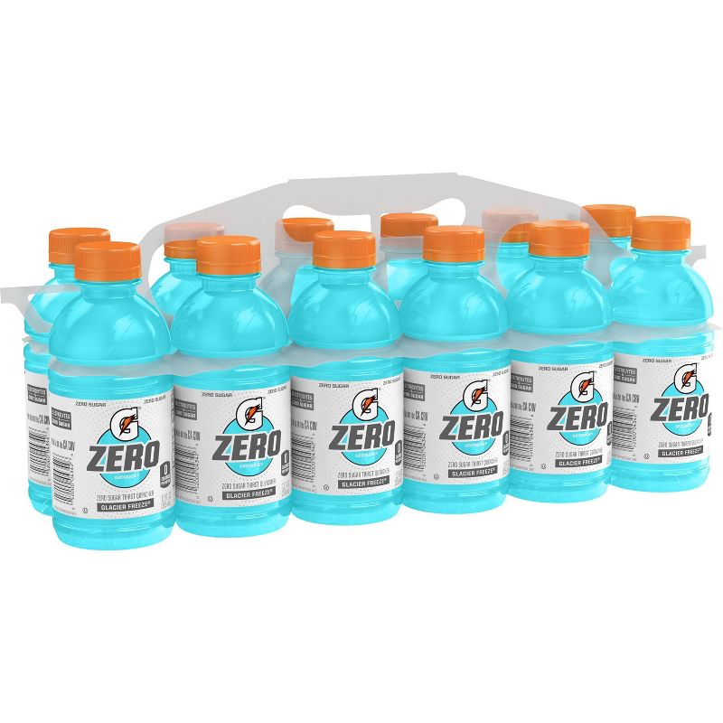 Gatorade G Zero Glacier Freeze Sports Drink - 12pk/12 fl oz Bottles