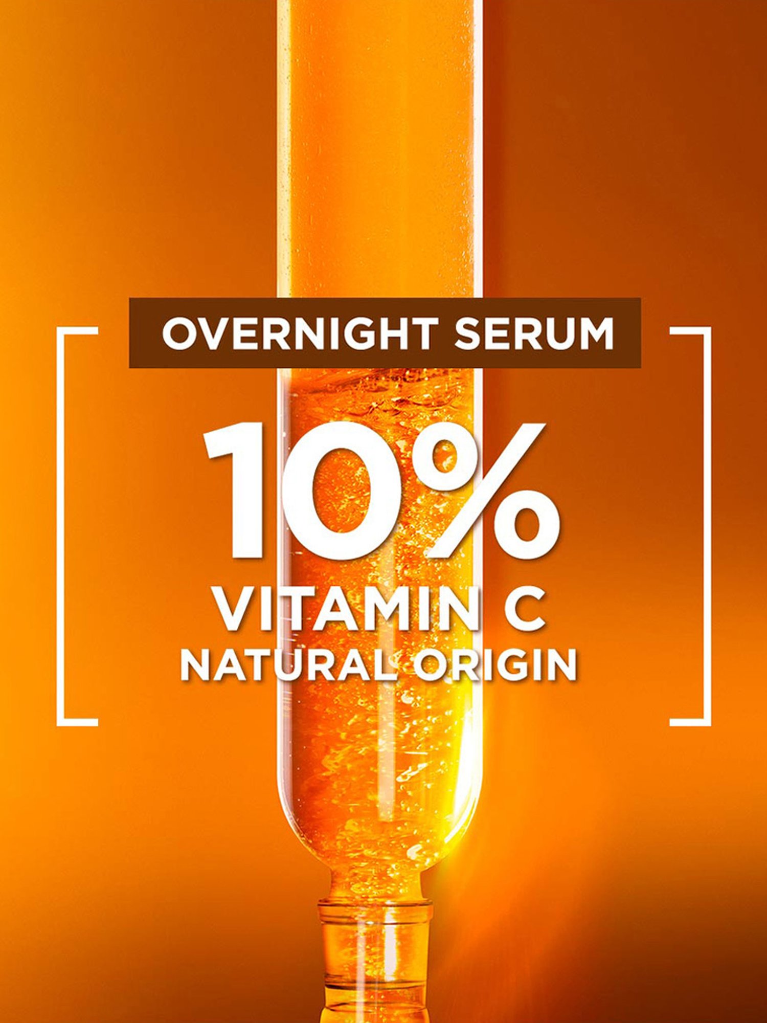 Garnier Bright Complete 10% Pure Vitamin C Overnight Booster Serum - 15 ml