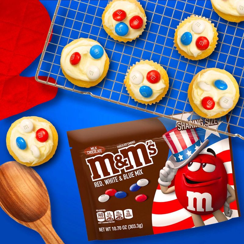 M&M's Red White and Blue Milk Chocolate Candies - 10.7oz