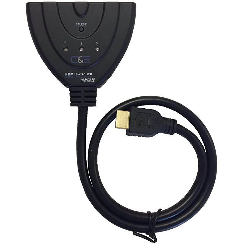3-In 1-Out Auto Switch with 1.5 feet Cable