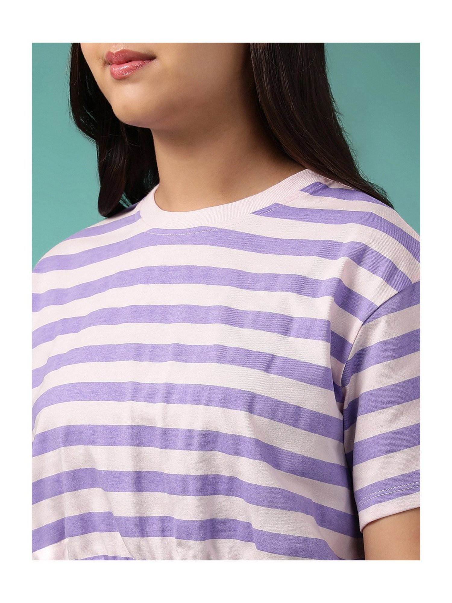 LilPicks Kids Yellow Solid Crop Top