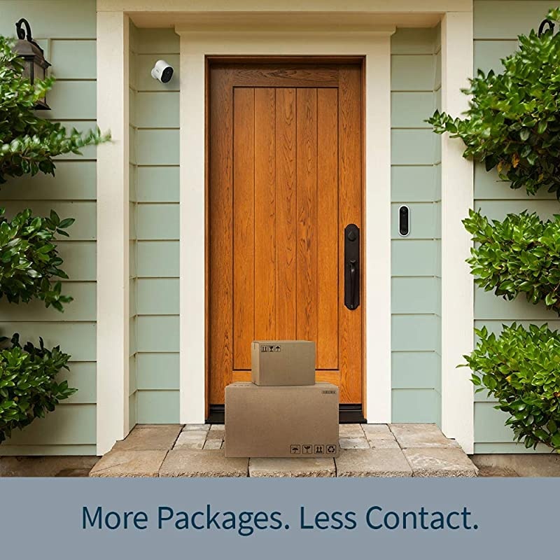 Pro 3 Spotlight Camera - 3 Camera Security System - Wireless, 2K Video & HDR, Color Night Vision, 2 Way Audio, 160&deg; View, Wire-Free, Works with Alexa, White - VMS4340P