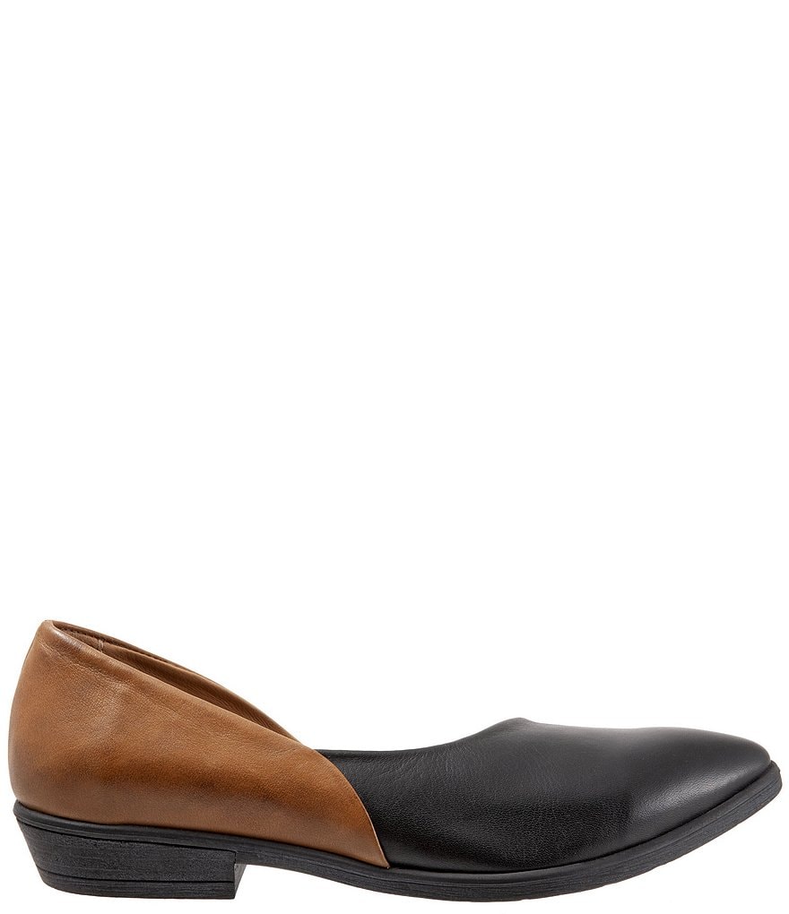 Bueno Opal Half d'Orsay Colorblock Leather Slip Ons