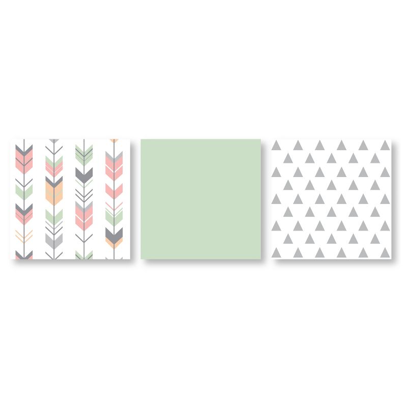 Coral & Mint Mod Arrow Comforter Set (Full/Queen) - Sweet Jojo Designs