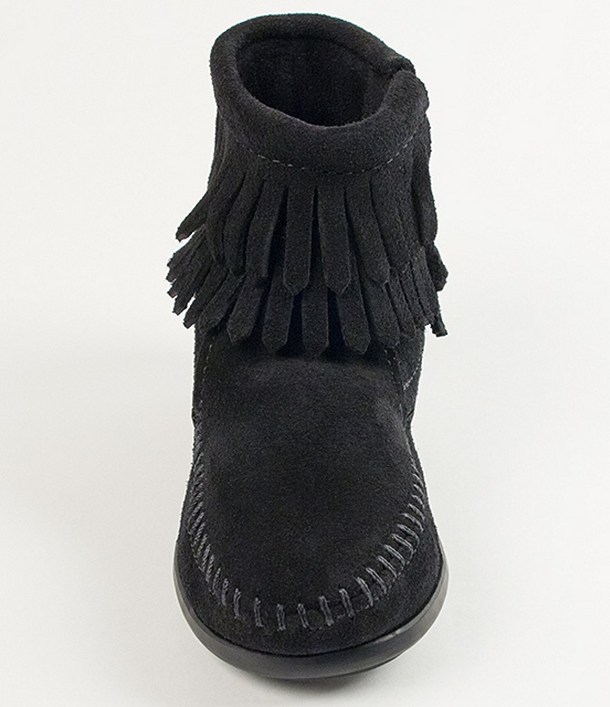 Minnetonka Girls' Double Fringe Suede Boots (Infant)