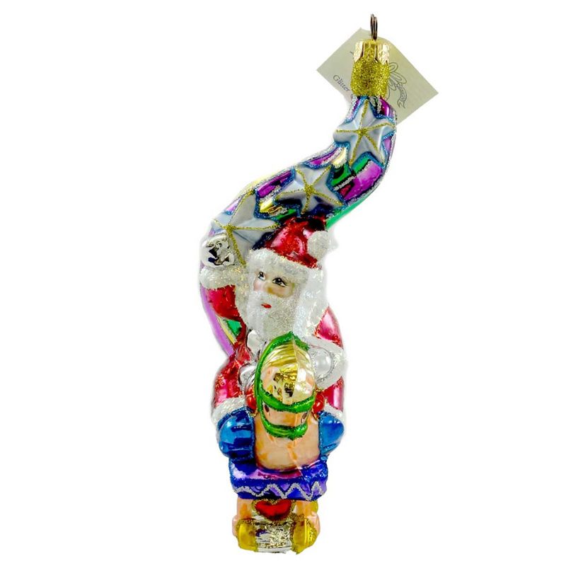 Larry Fraga Rockin Robin Ornament Horse Santa  -  Tree Ornaments