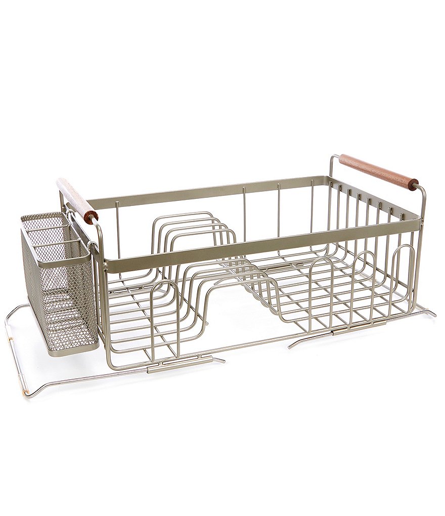 Gourmet Basics by Mikasa Avilla Picnic Plate Napkin and Flatware Storage Caddy with Paper Towel Holder