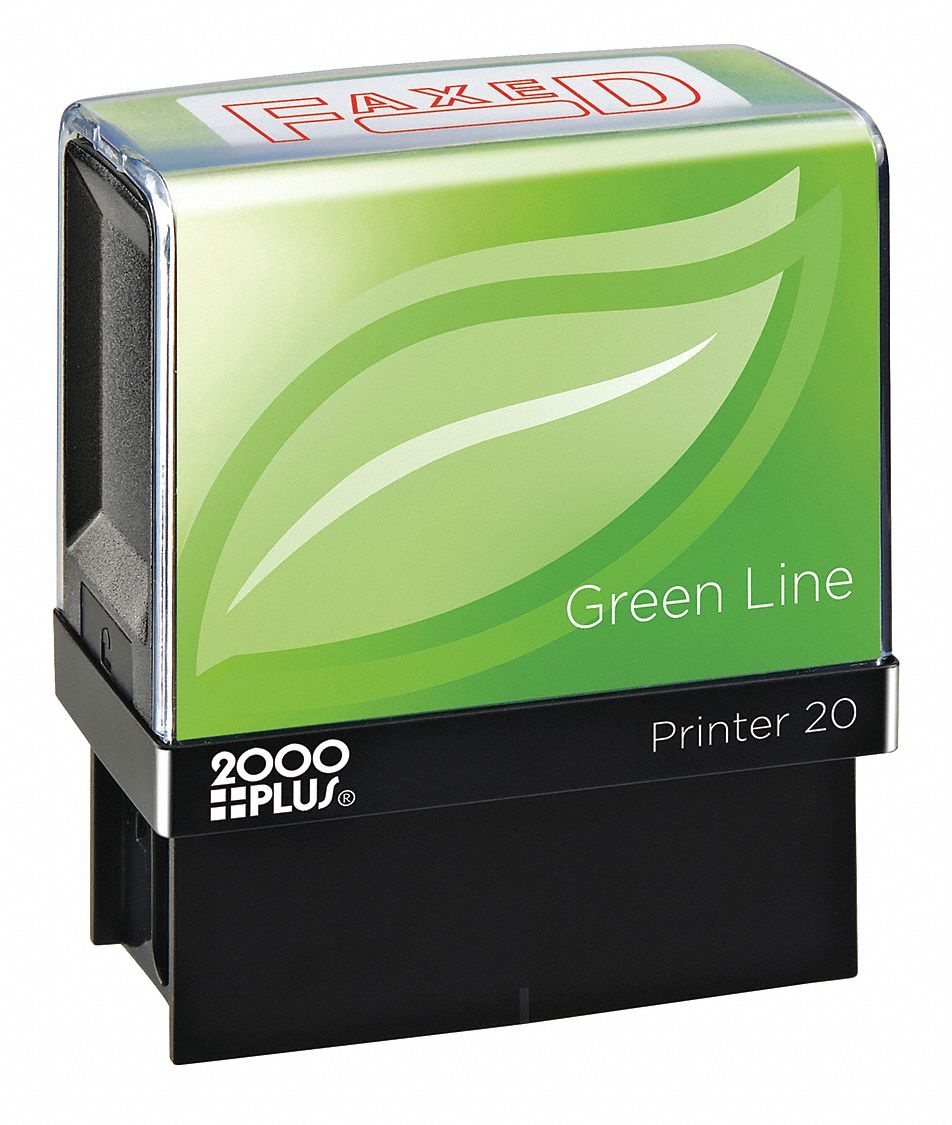 2000PLUS 035349 Message Stamp, Faxed, 5/16"