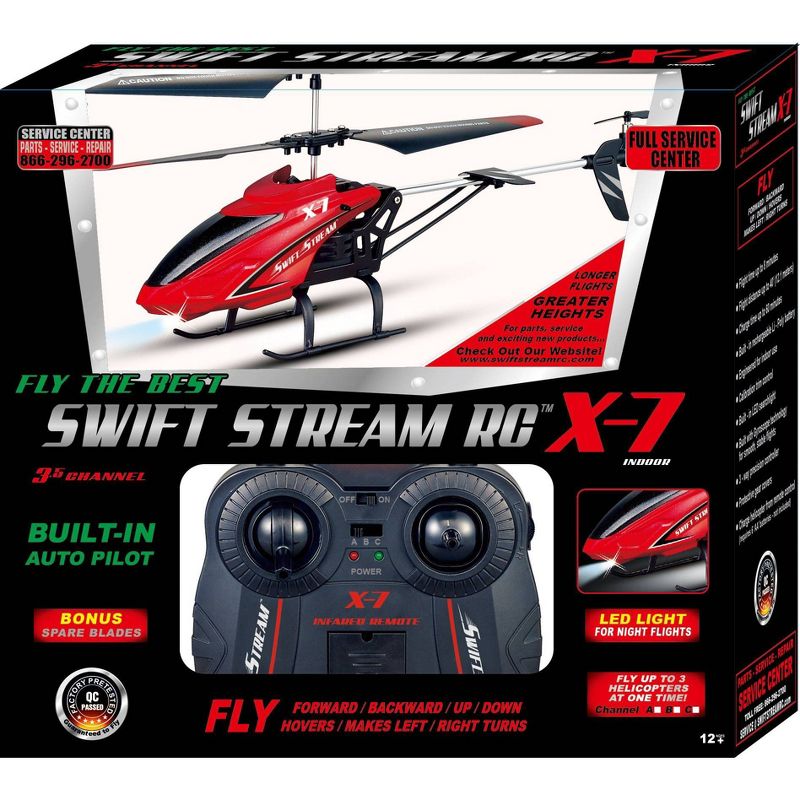Swift Stream RC 9.4" X-7 Helicopter - Red