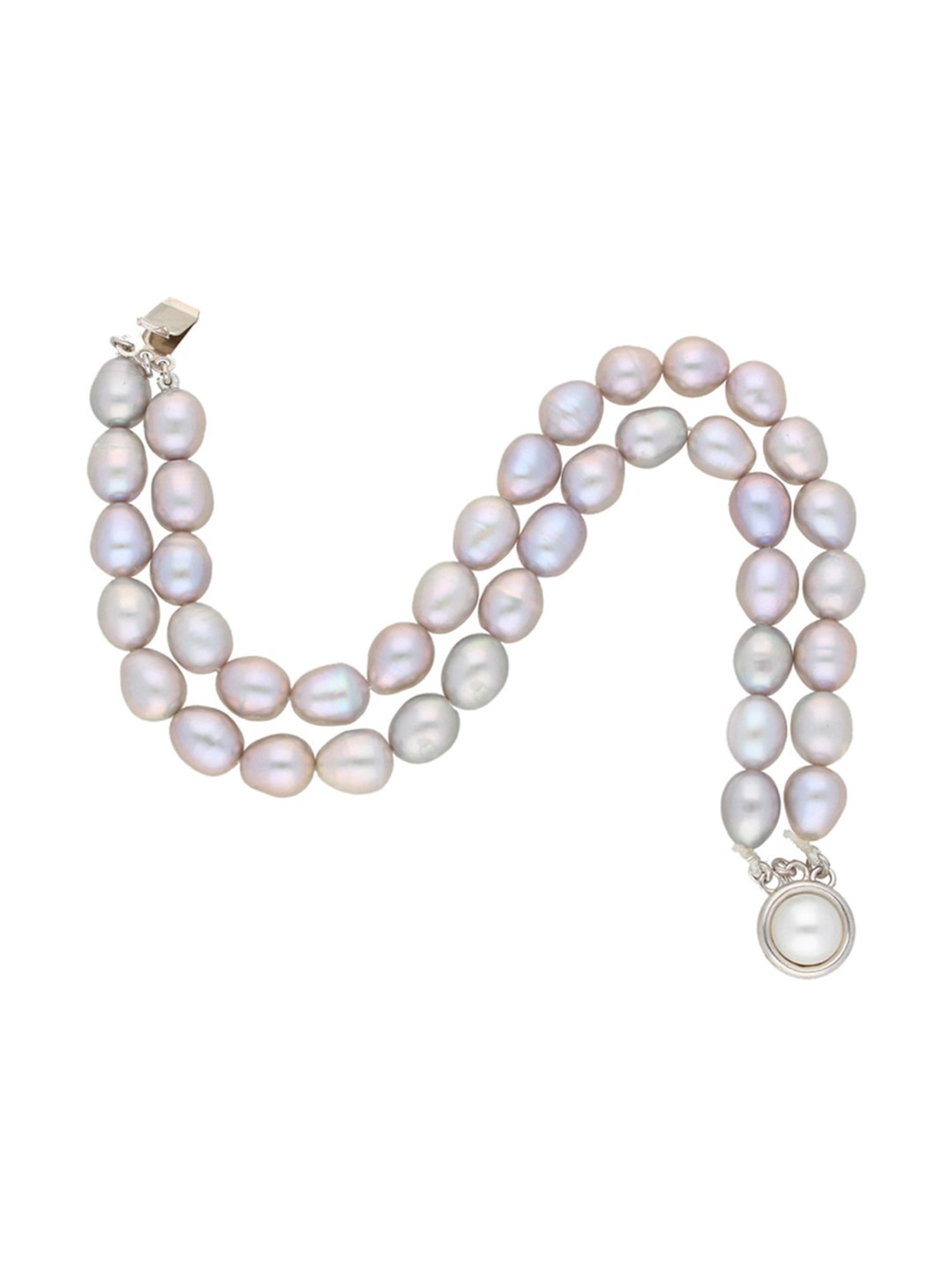 Bold by Priyaasi Trishul Rudraksh Silver-Plated Bracelet for Men