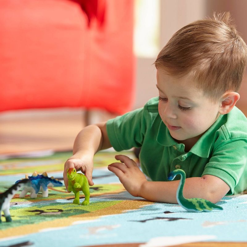 Melissa & Doug Dinosaur Party Play Set - 9 Collectible Miniature Dinosaurs in a Case