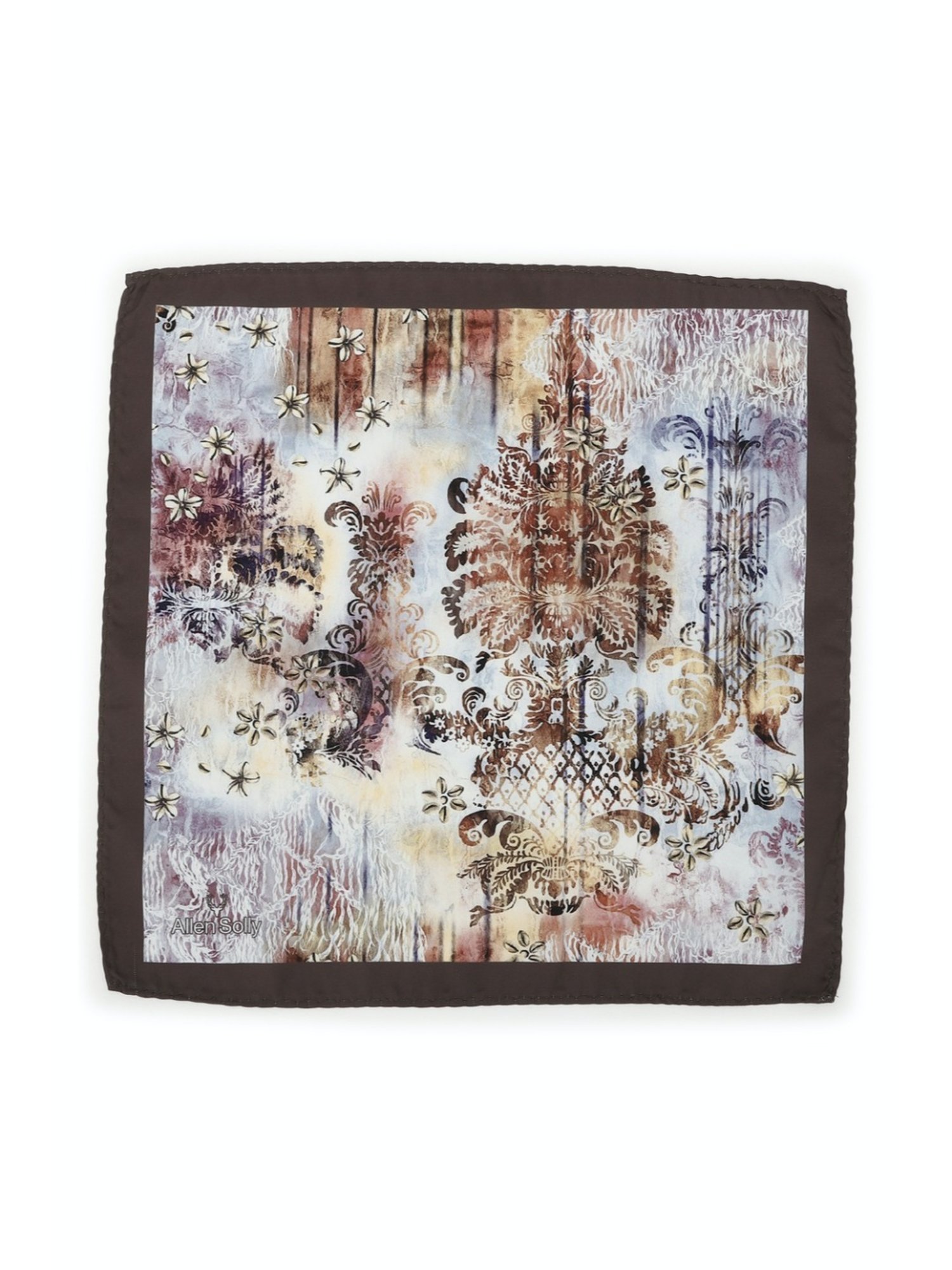 Van Heusen Green Printed Pocket Square