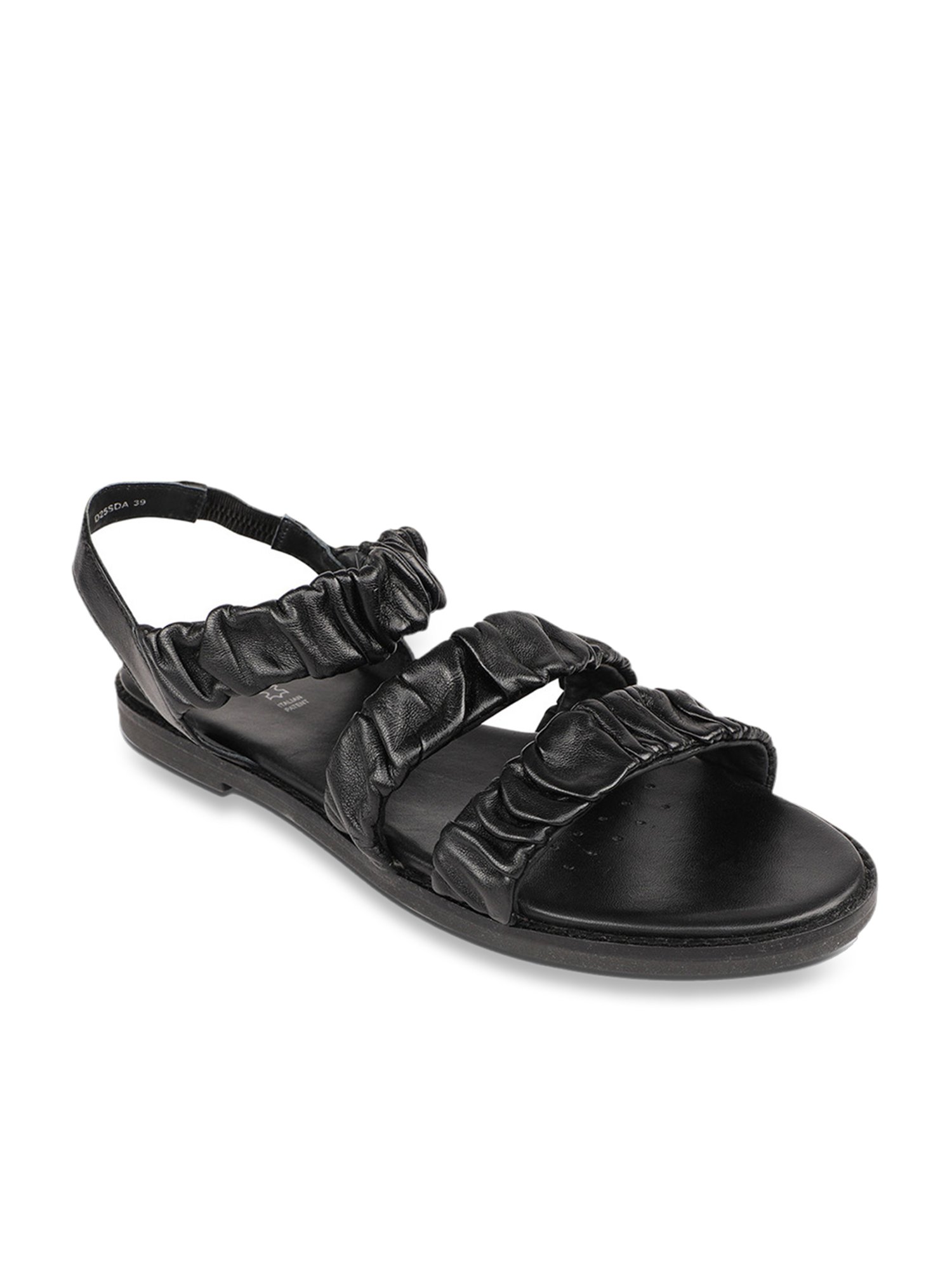 Geox Women's Black Ankle Strap Sandals