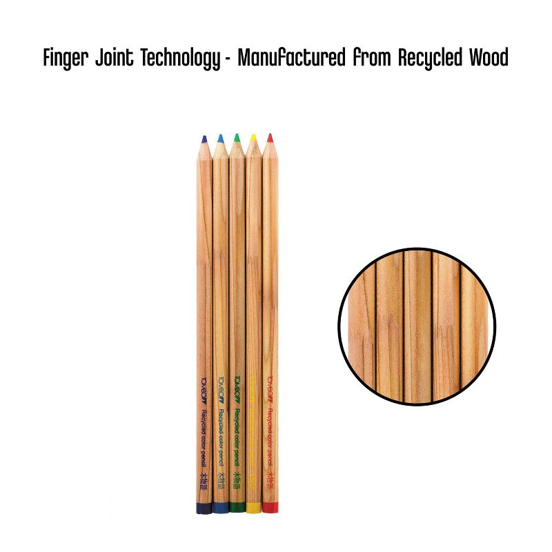 Tombow Recycled Colored Pencils Natural Wood Recycled Cedar Artist Quality 5/ST 61550
