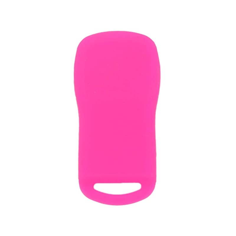 Silicone Cover Protector Case Holder Skin Jacket Compatible with NISSAN 3 Button Remote Key Fob CV4509 Rose