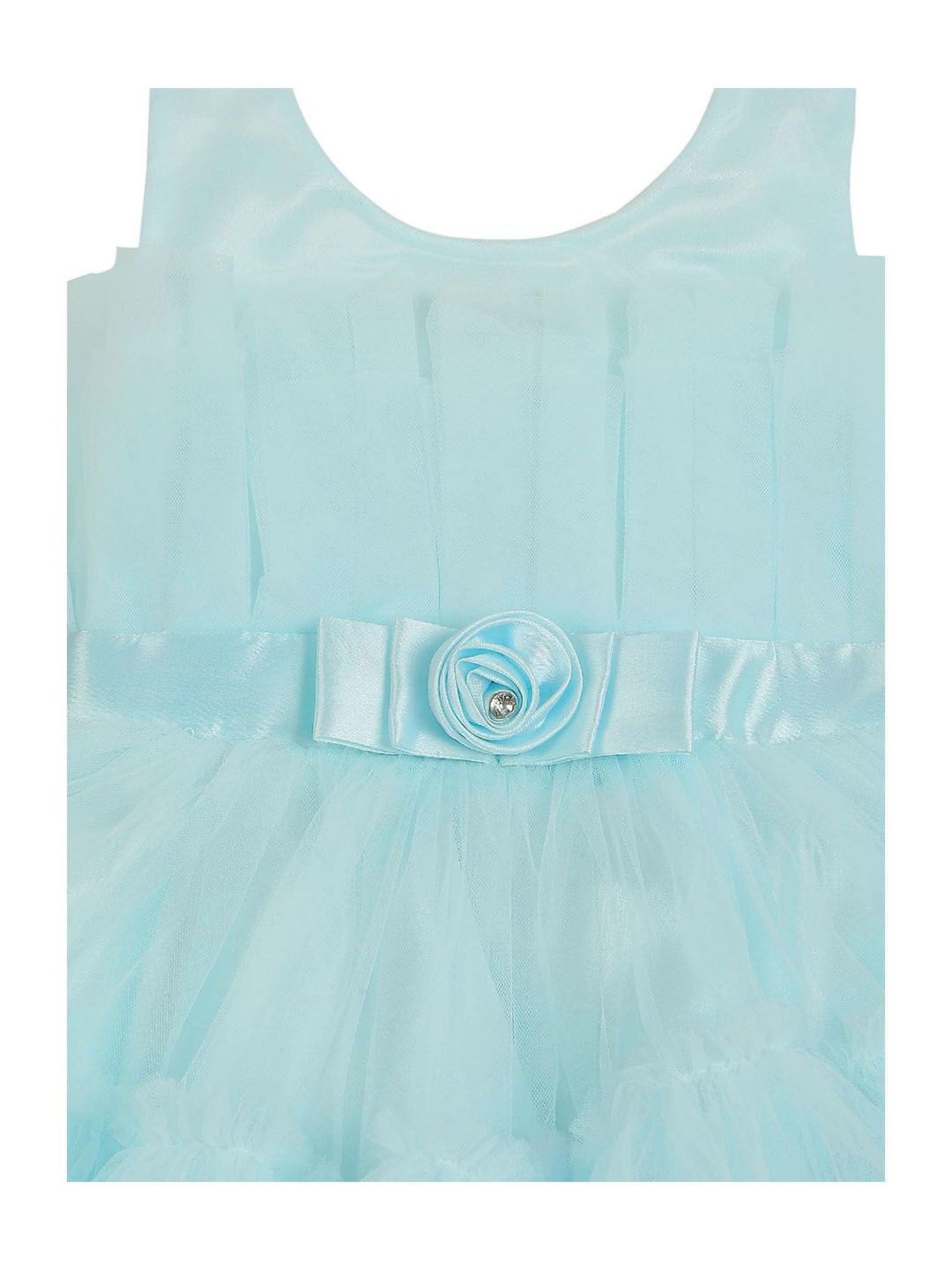 Mee Mee Kids Blue Solid Dress