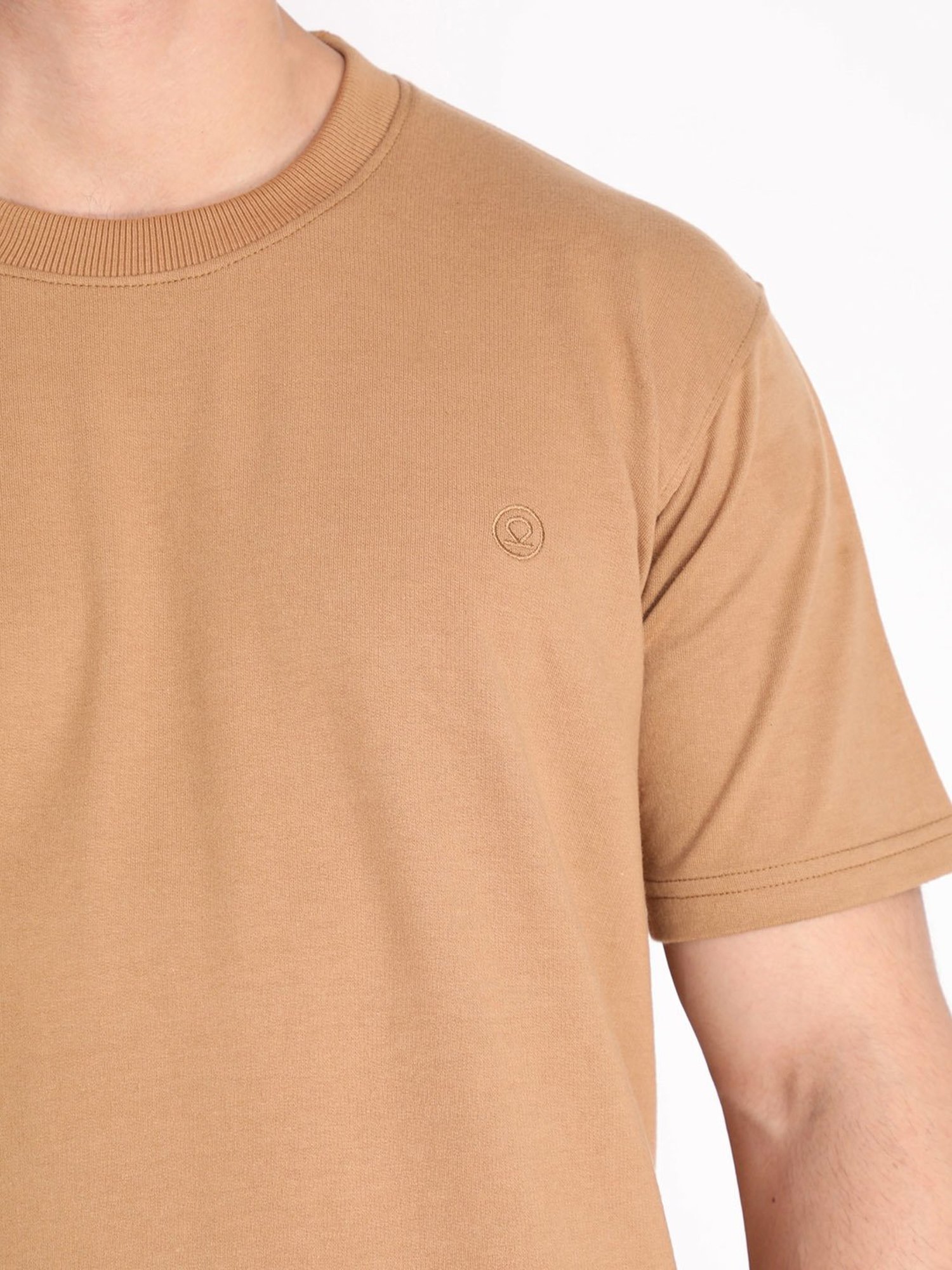 Chkokko Brown Loose Fit T-Shirt & Trackpants Set