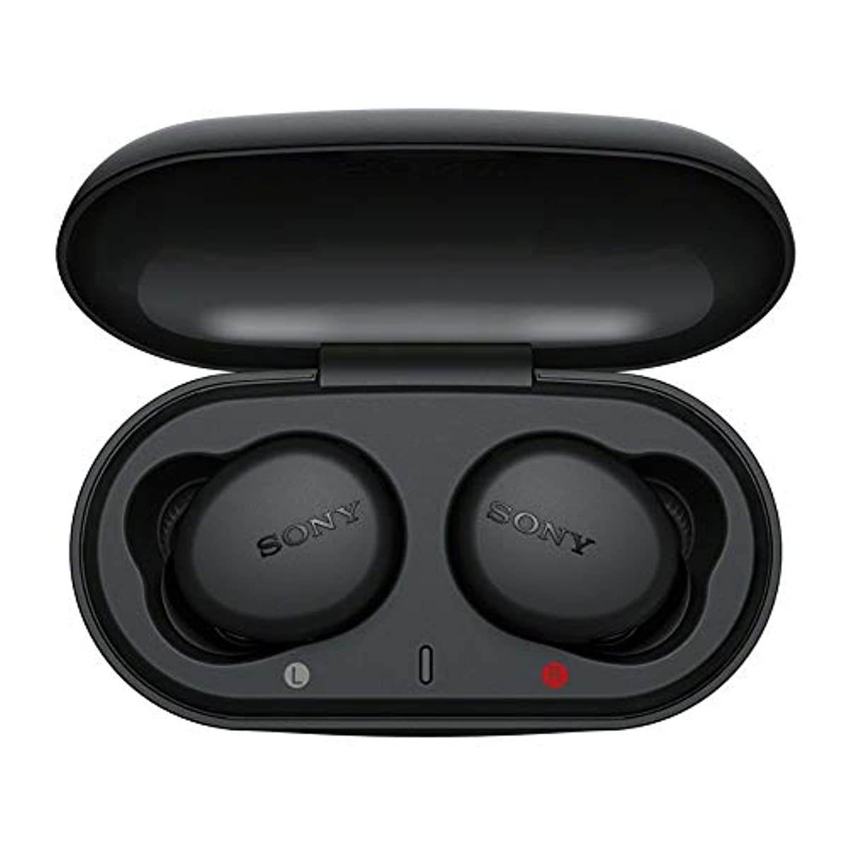 Sony WF-XB700 True Wireless Earbuds with Extra BASS (Black) with Knox Gear Earphone Case for Sony WF-SP800 and WF-XB700 True Wireless Earbuds Bundle (2 Items)