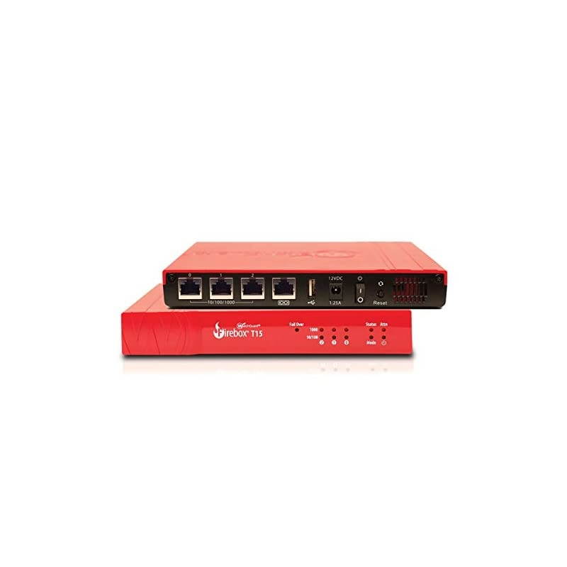 Firebox T15 Network Security Firewall with 1YR Basic Security Suite for Home and Small Businesses (WGT15031-WW)