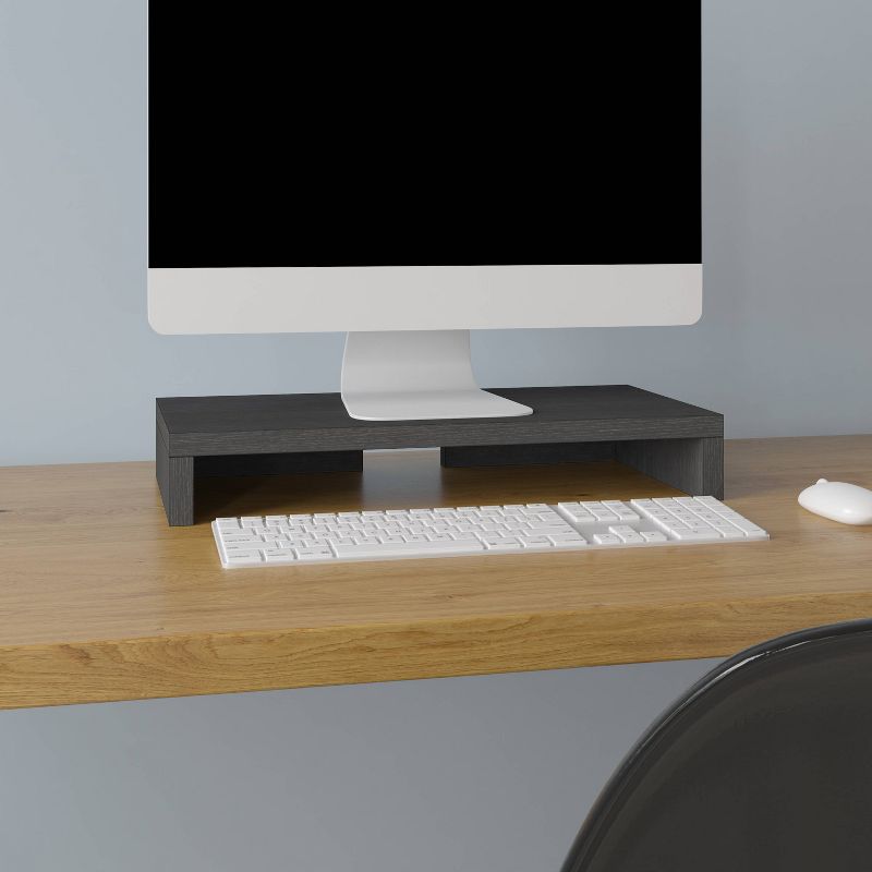 Eco Friendly Computer Monitor Stand Riser Black