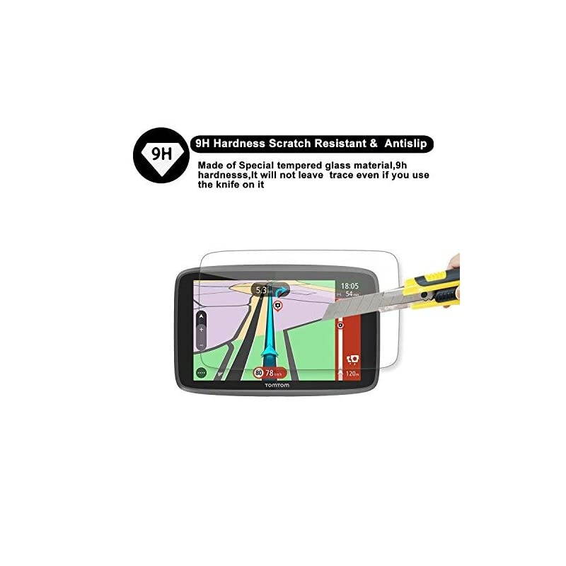 Special for Tomtom GO 620 6200 6250 GPS 6-Inch Display Navigation Screen Protector,  HD Clear Tempered Glass Screen Guard Shield Scratch-Resistant Ultra HD Extreme Clarity