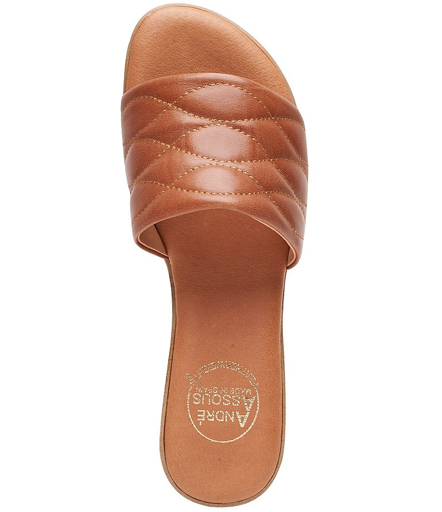 Andre Assous Rylee Featherweights&trade; Quilted Leather Slide Sandals