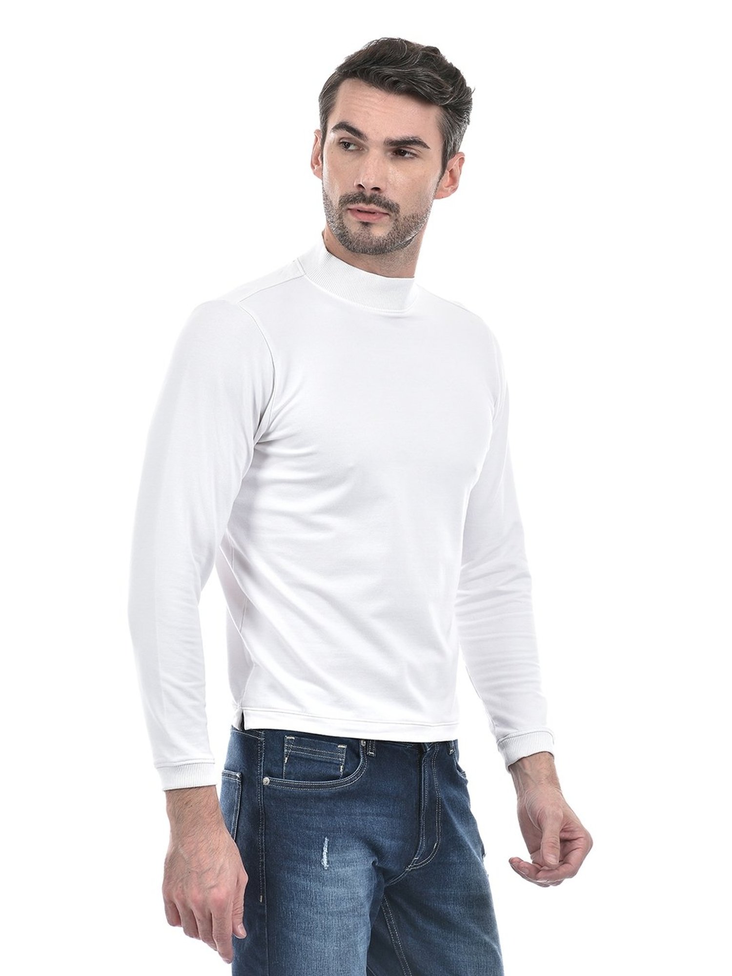 Numero Uno White Regular Fit Sweatshirt