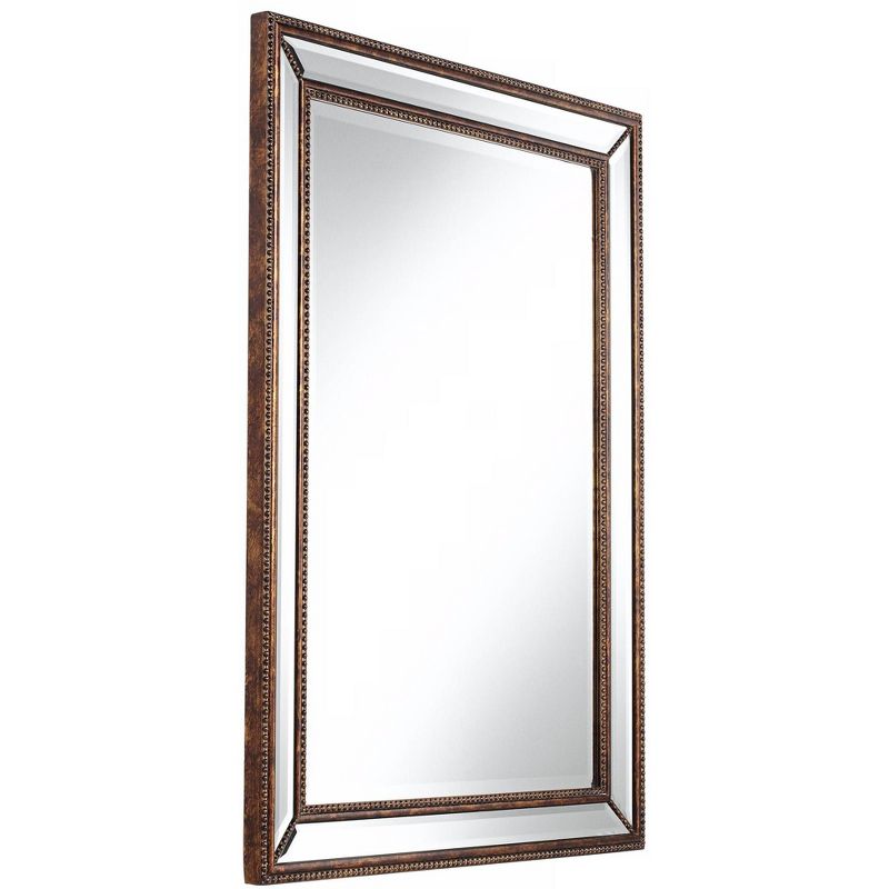 Uttermost Palais Bronze 30" x 40" Beaded Wall Mirror
