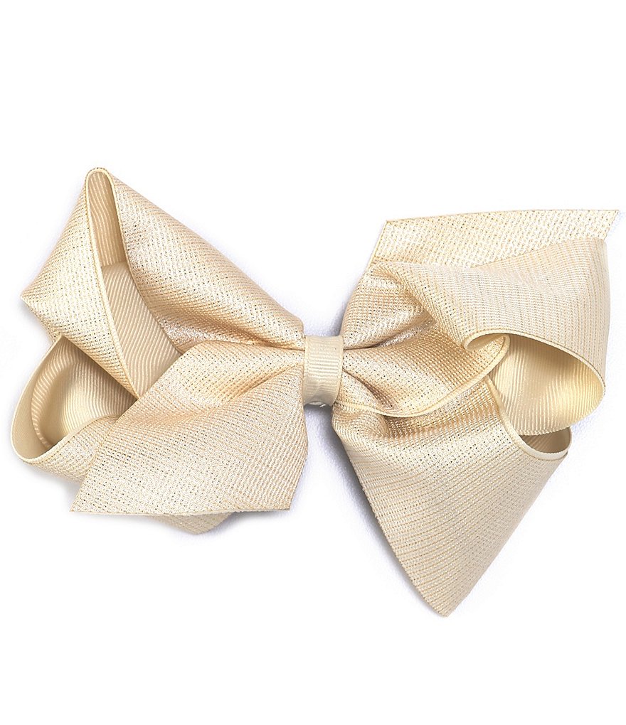 Edgehill Collection Little Girls Sparkle Satin Bow Wrap Headband