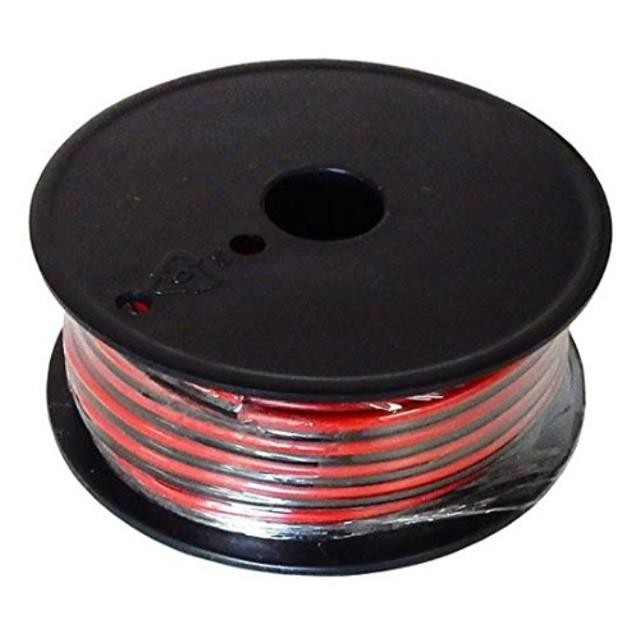 Powerwerx Red/Black Zip Cord (Gauge: 10 Length: 25 ft.)