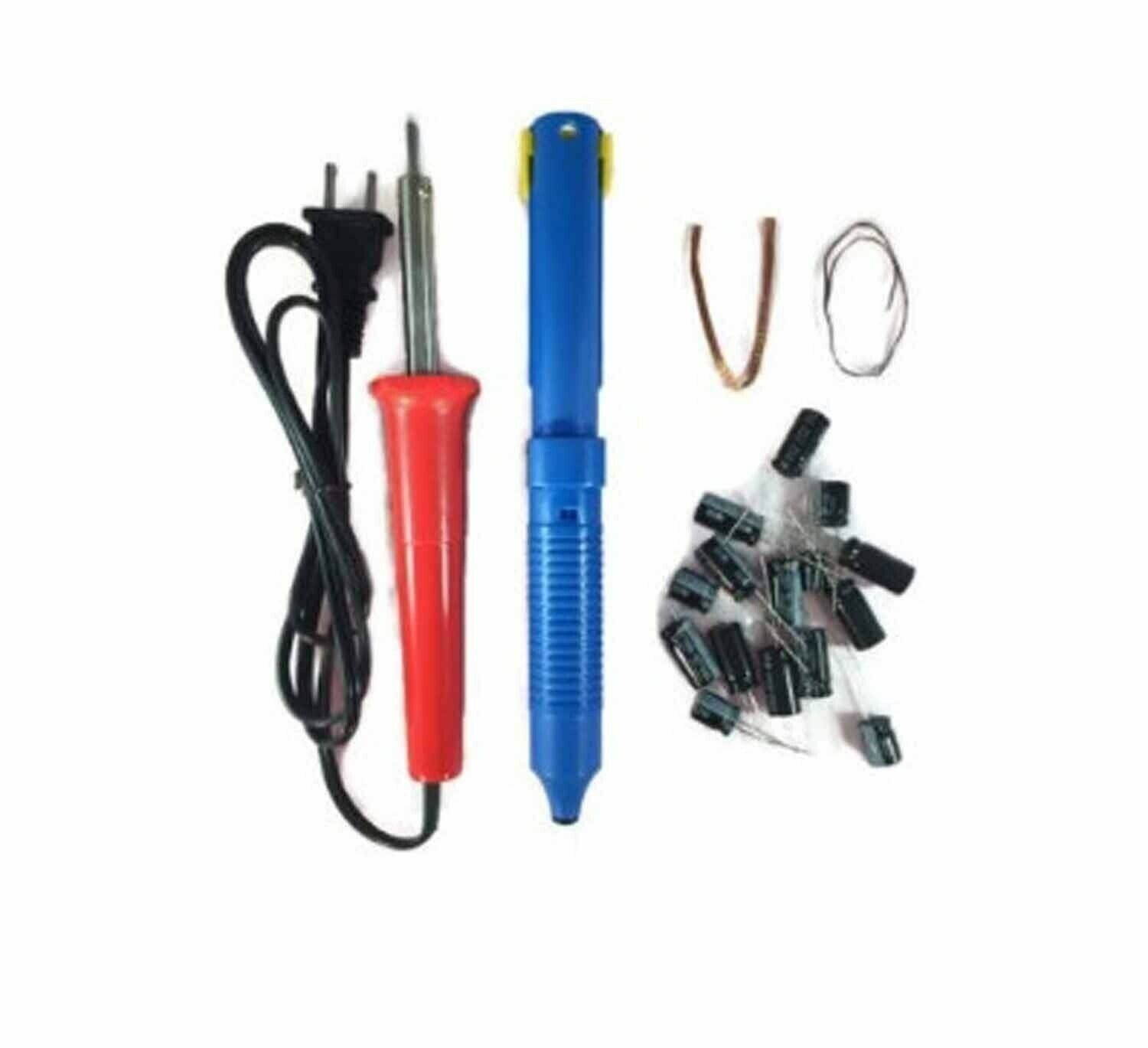 V7 D19W12 LCD TV Monitor CAPACITOR Repair Kit w/ Solder Iron