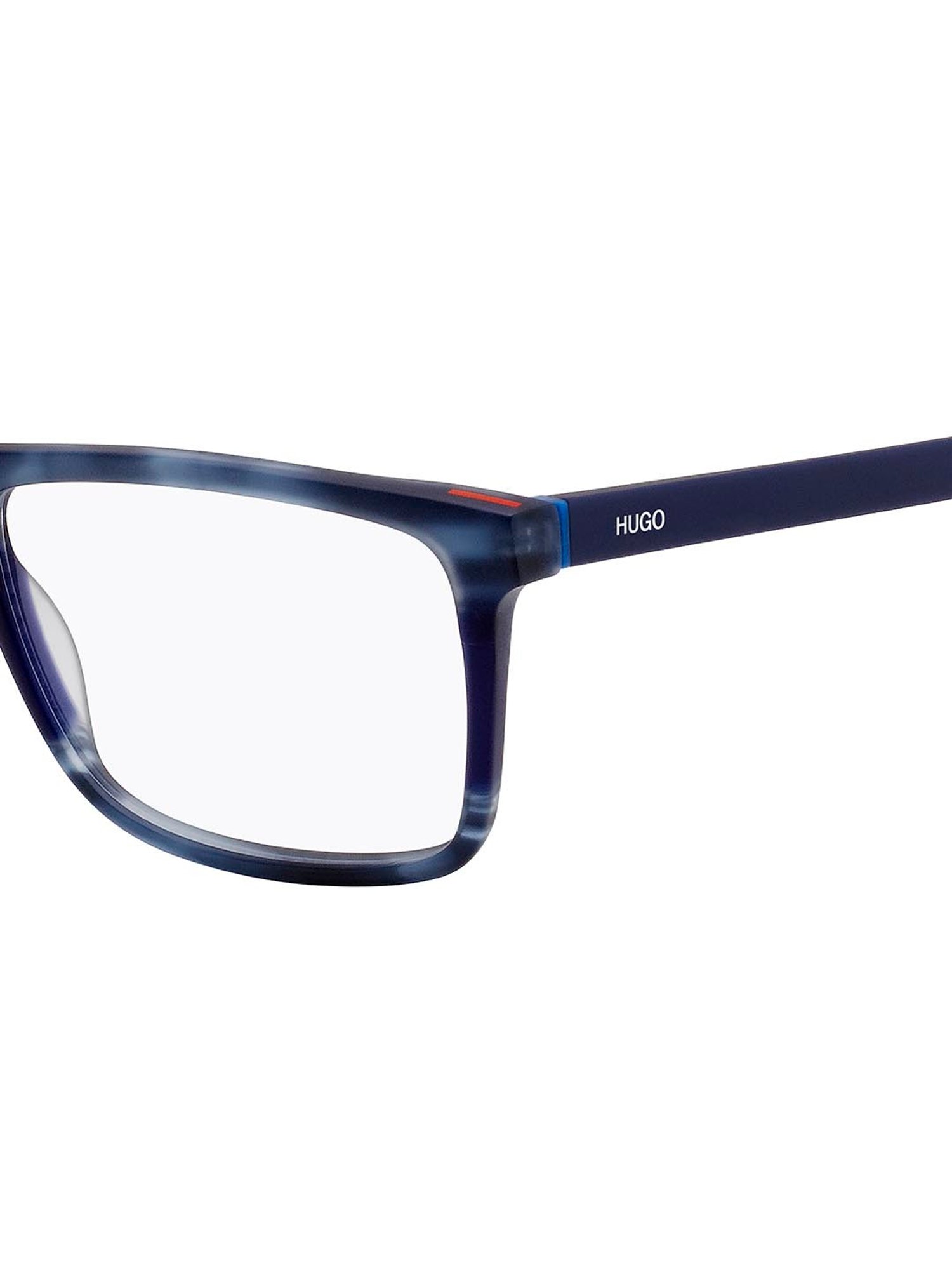 HUGO Blue Rectangular Eye Frames for Men
