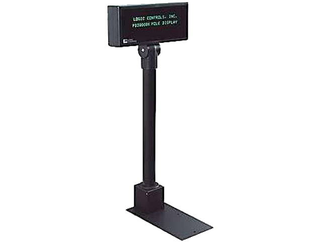 BEMATECH Logic LDX1000UP-BK LTX1000 Customer Pole Ddisplay, 9MM 2X20 USB PORT POWERED, CONFIGURABLE COMMAND SET - BLACK