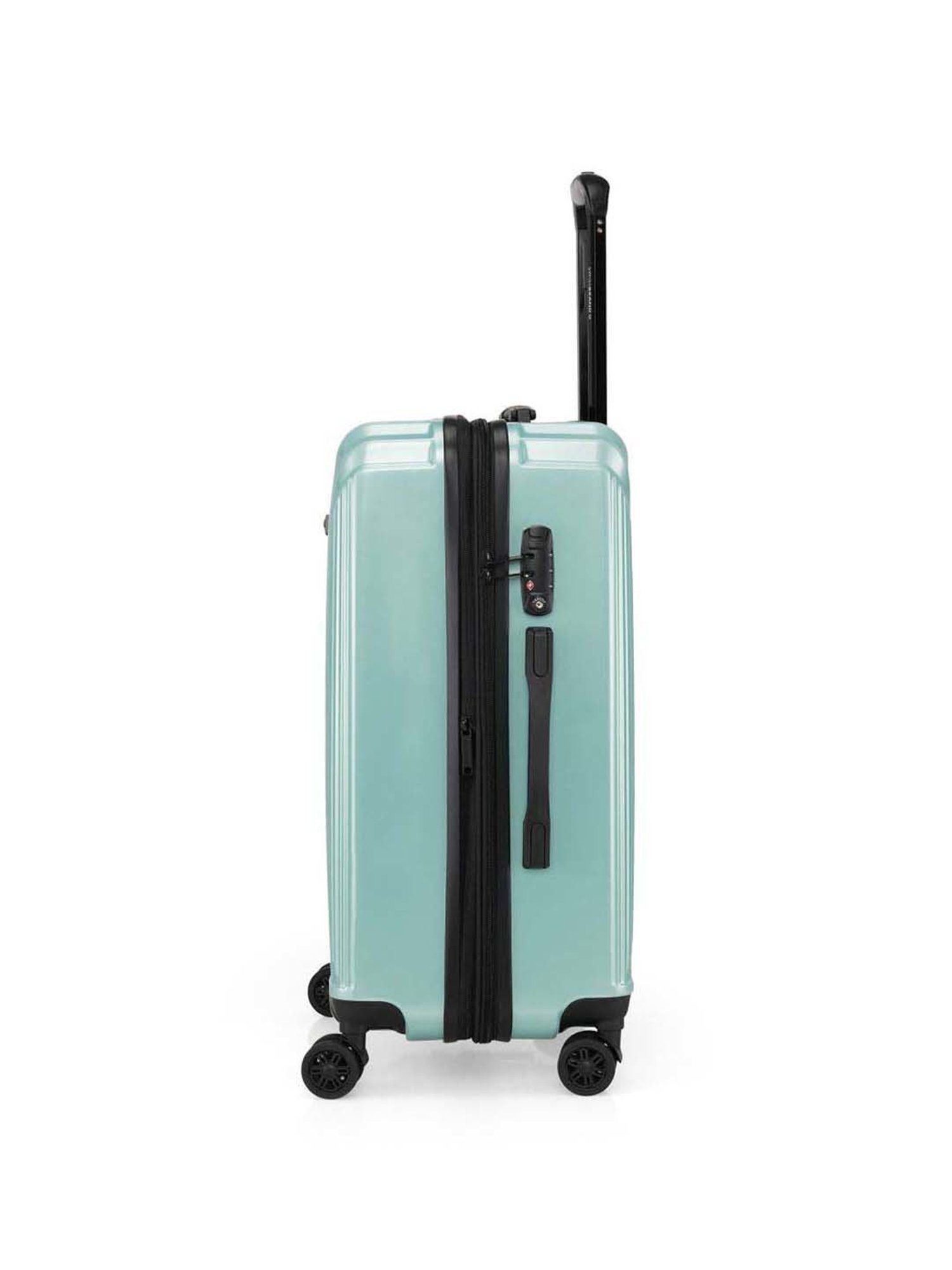 Swiss Brand Vernier Green Medium Hard Trolley Bag - 24 cm